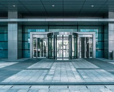 Entrance to an office building